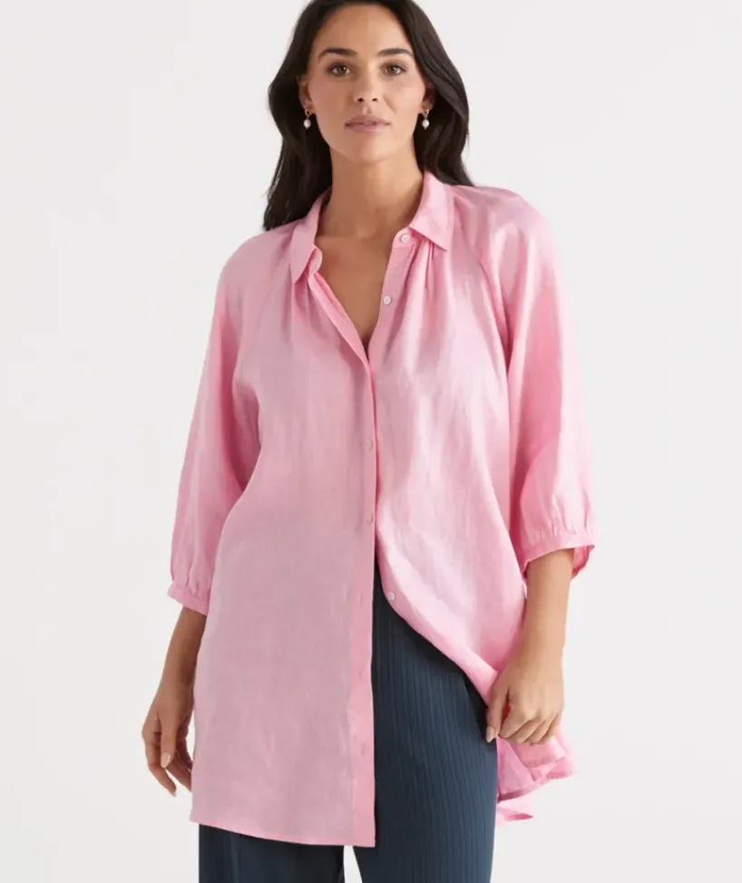 Linen Raglan Shirt<Sussan Sale