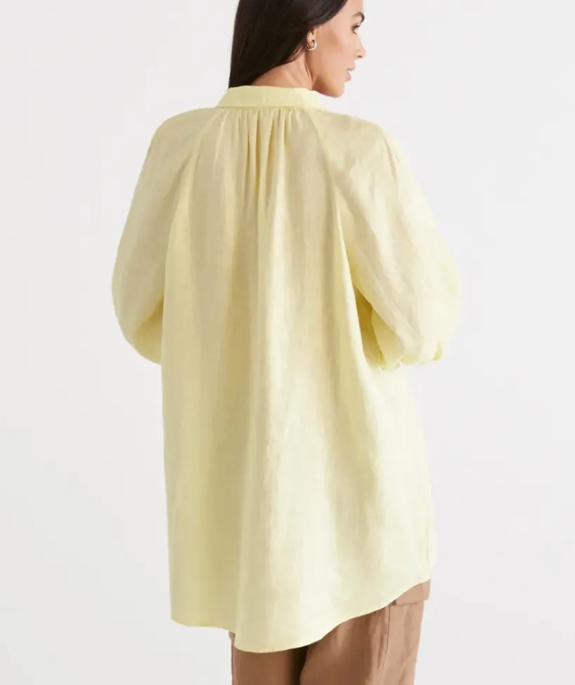 Linen Raglan Shirt<Sussan Sale