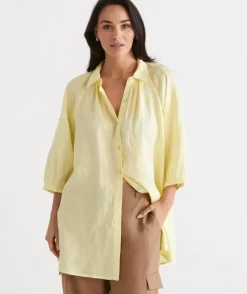 Linen Raglan Shirt<Sussan New