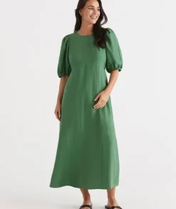Linen Seam Detail Dress<Sussan Outlet