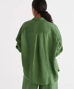 Linen Tab Sleeve Popover Shirt<Sussan Online