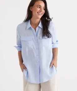 Linen Urban Shirt<Sussan Hot