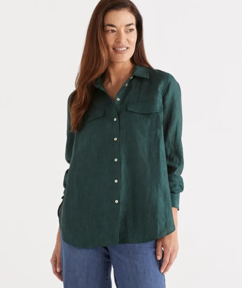 Linen Urban Shirt<Sussan Hot