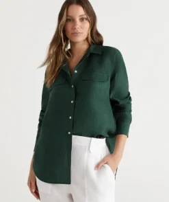 Linen Urban Shirt<Sussan New