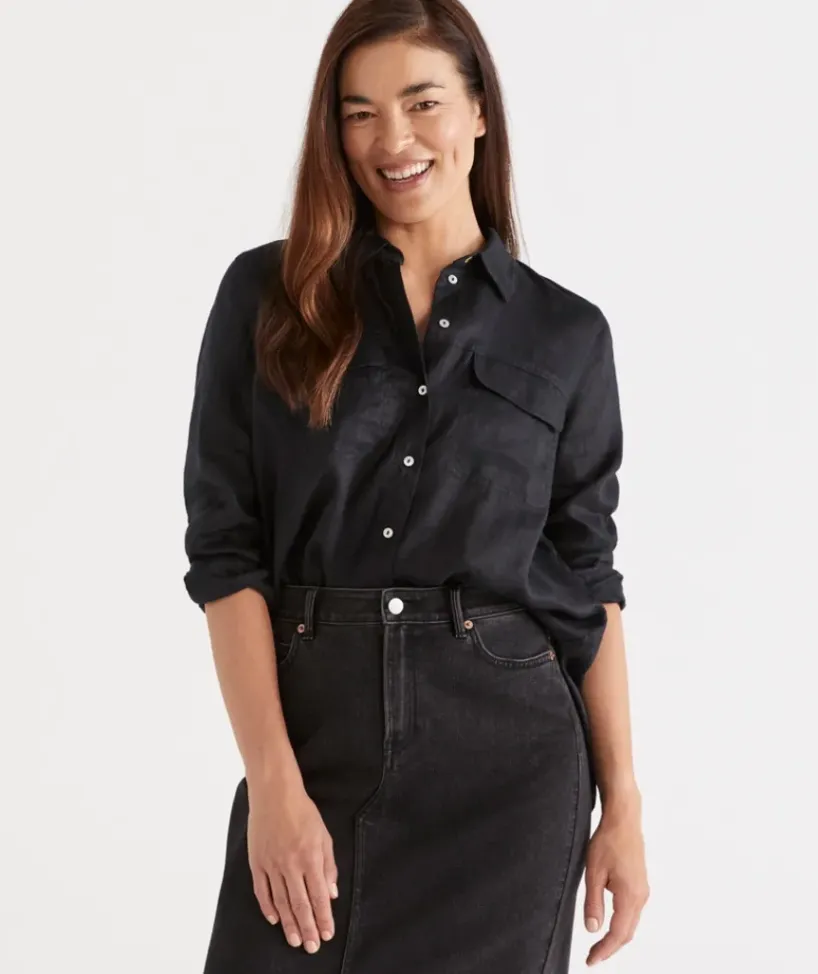 Linen Urban Shirt<Sussan Hot