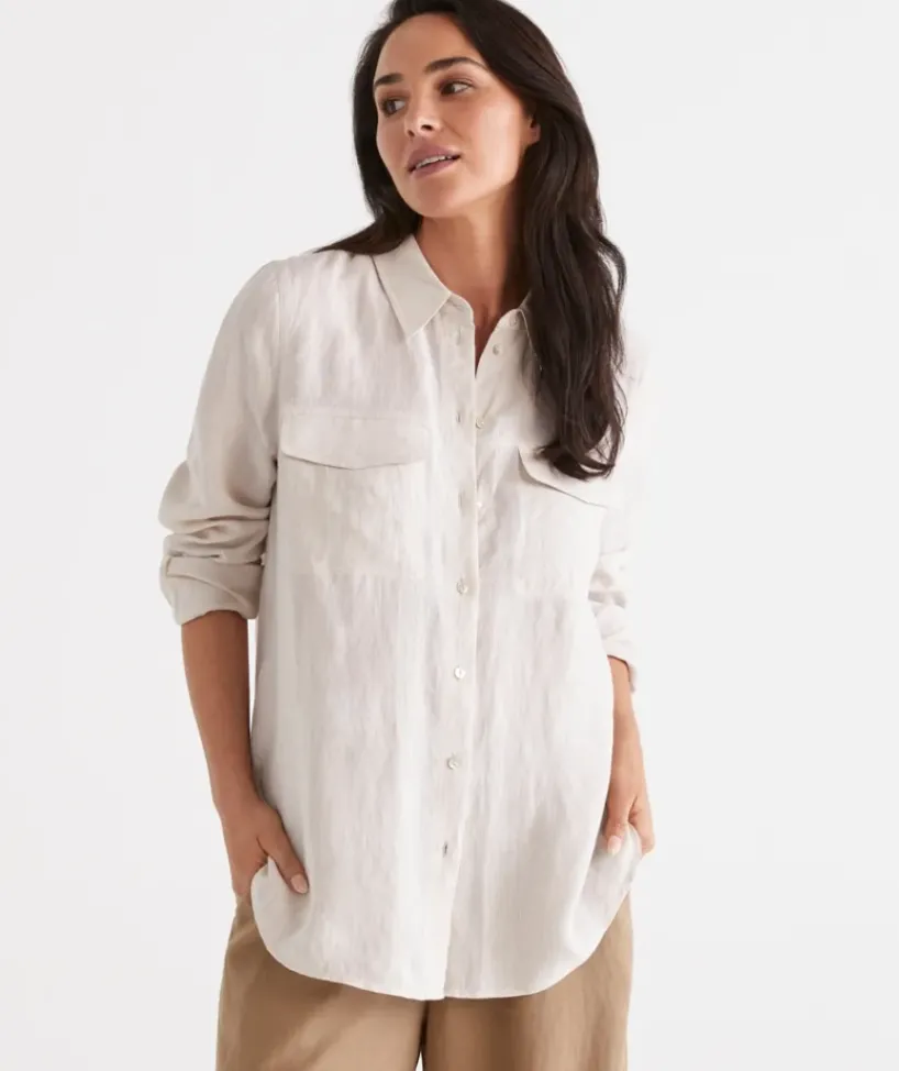 Linen Urban Shirt<Sussan Hot