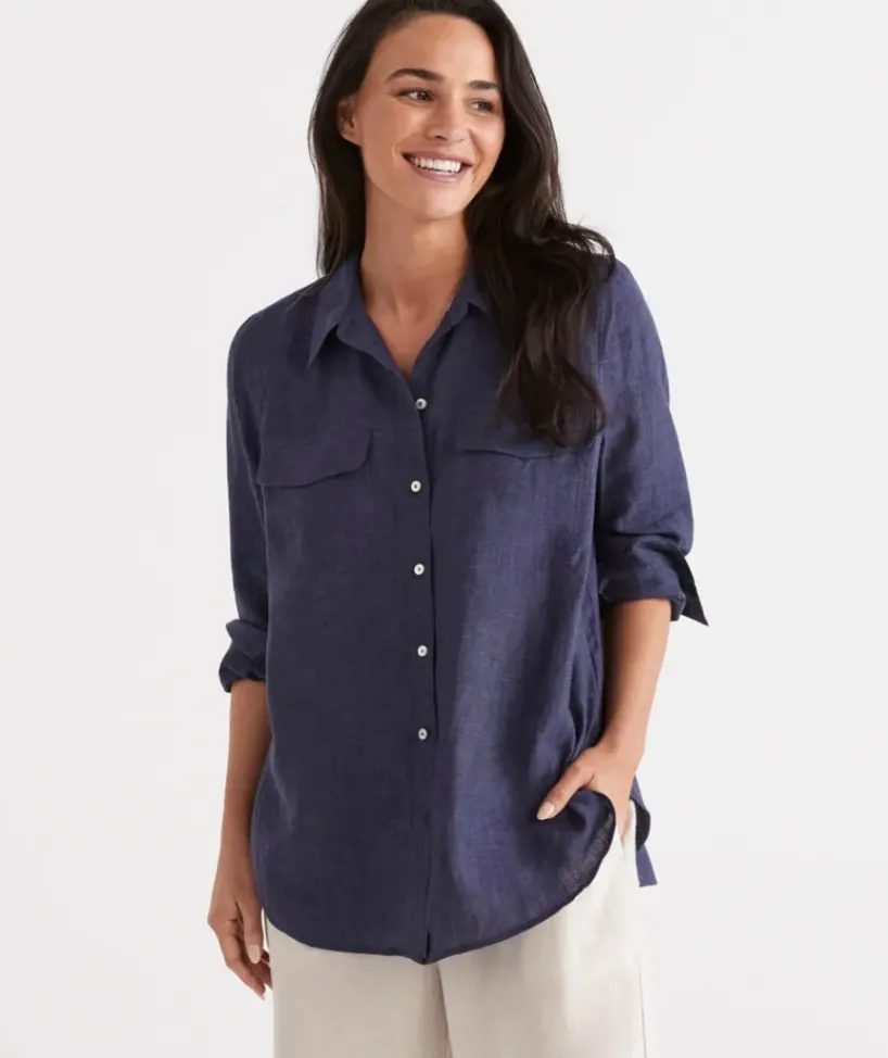 Linen Urban Shirt<Sussan Clearance