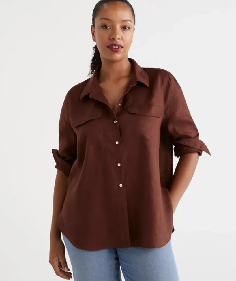 Linen Urban Shirt<Sussan Online