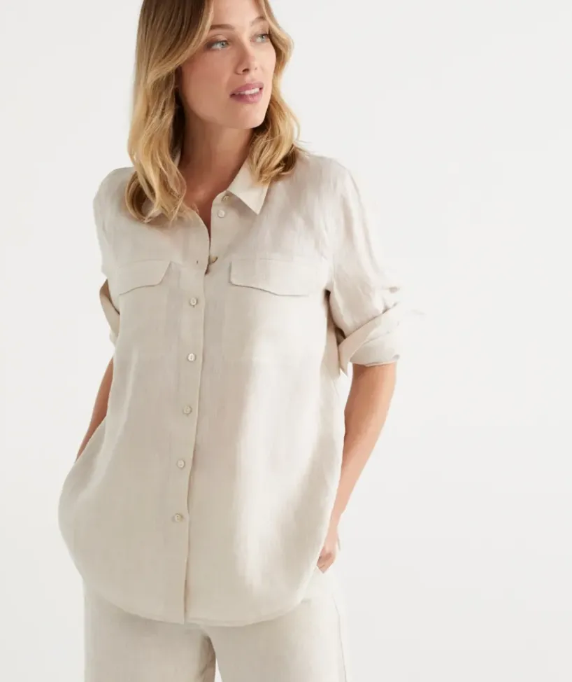 Linen Urban Shirt<Sussan Hot