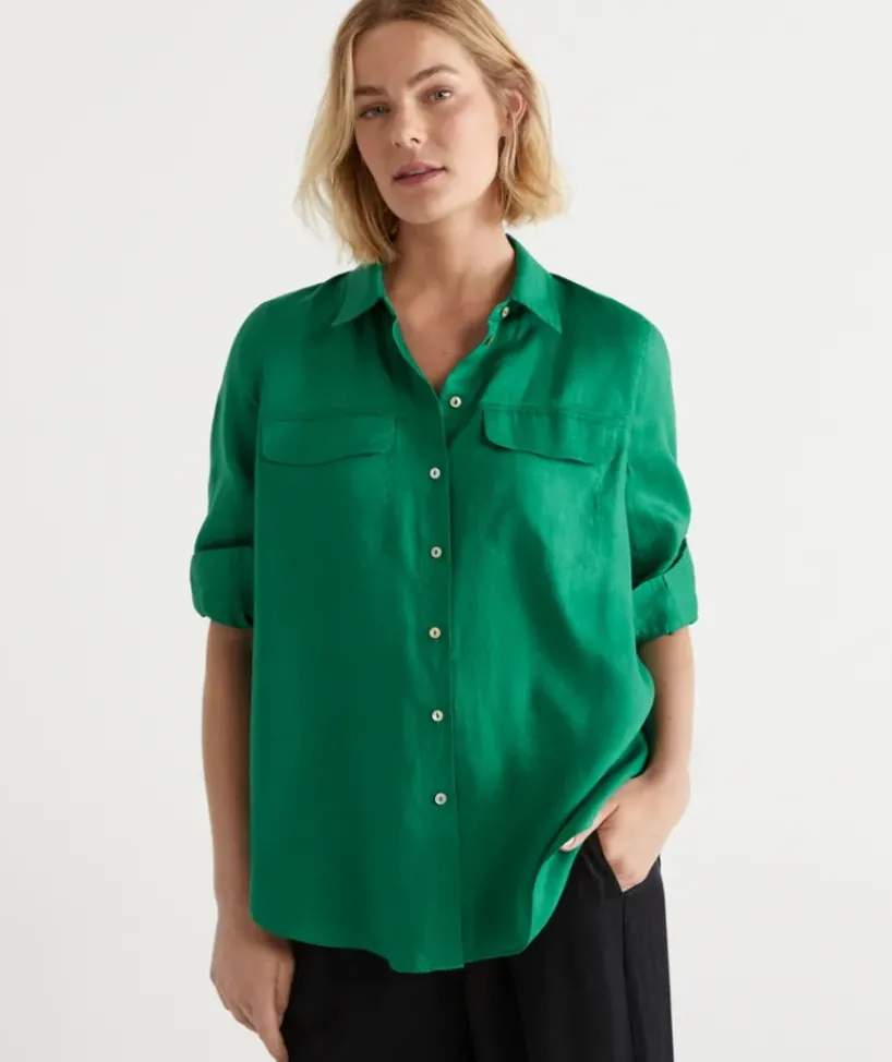 Linen Urban Shirt<Sussan New