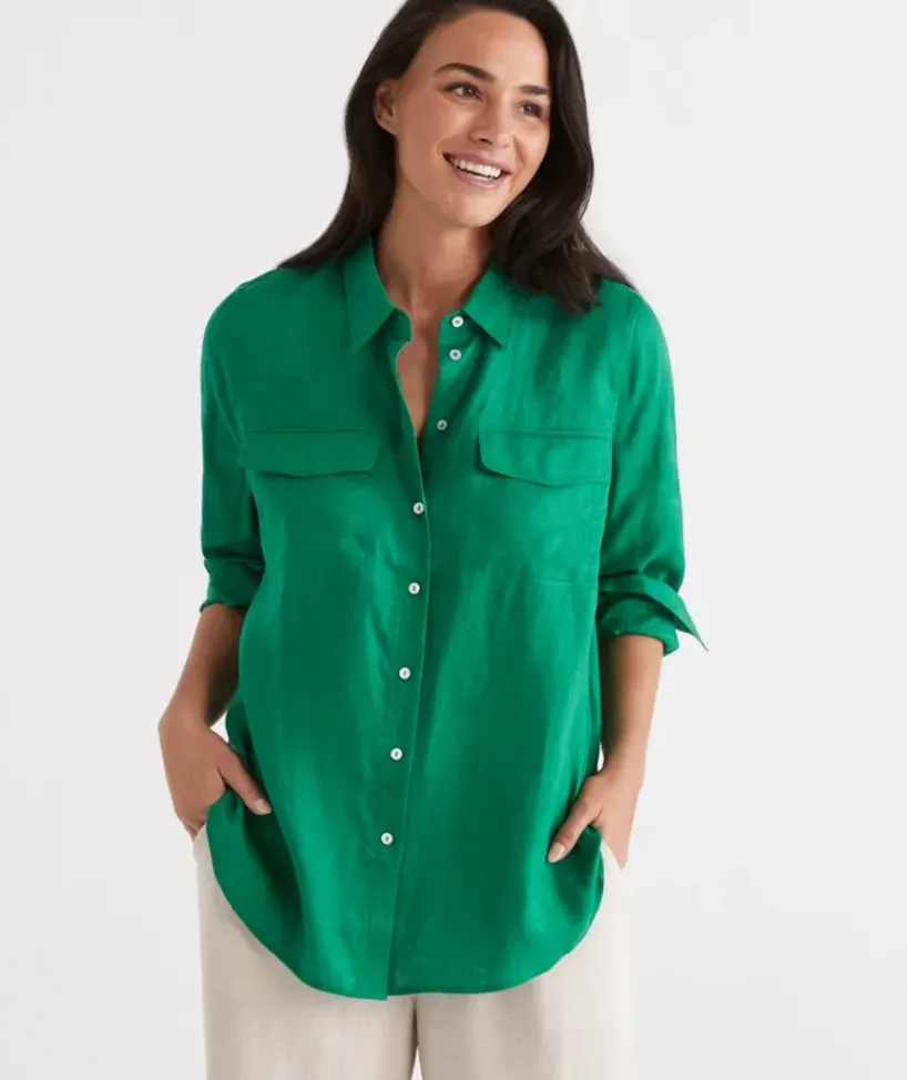 Linen Urban Shirt<Sussan New