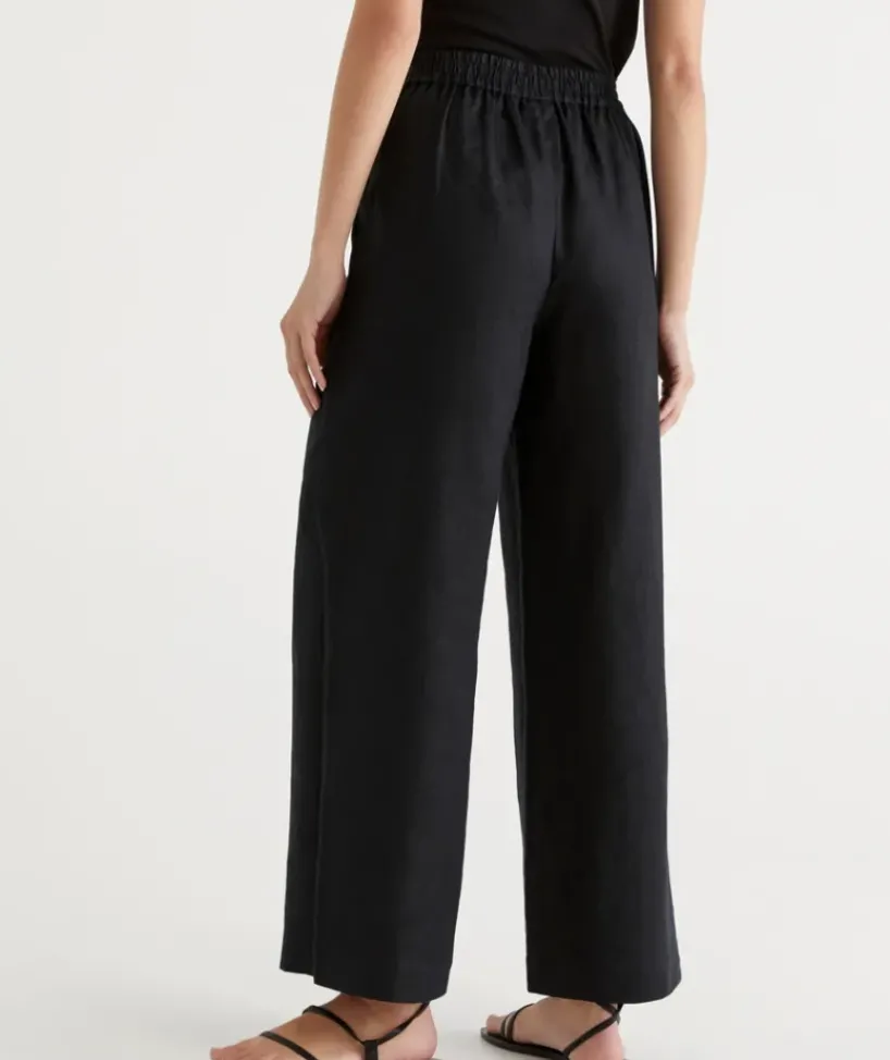 Linen Wide Leg Pant<Sussan