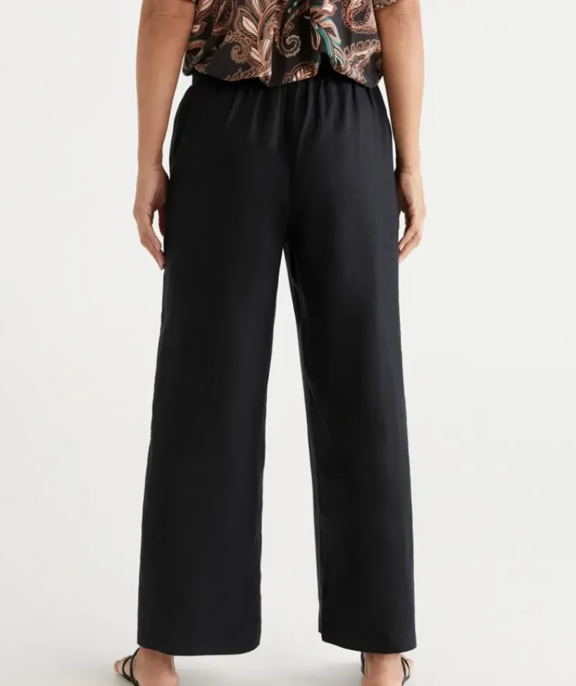 Linen Wide Leg Pant<Sussan