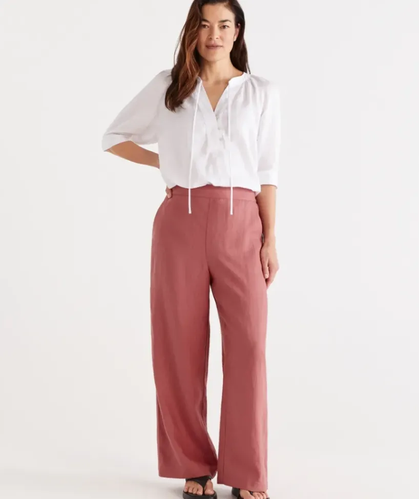 Linen Wide Leg Pant<Sussan Sale