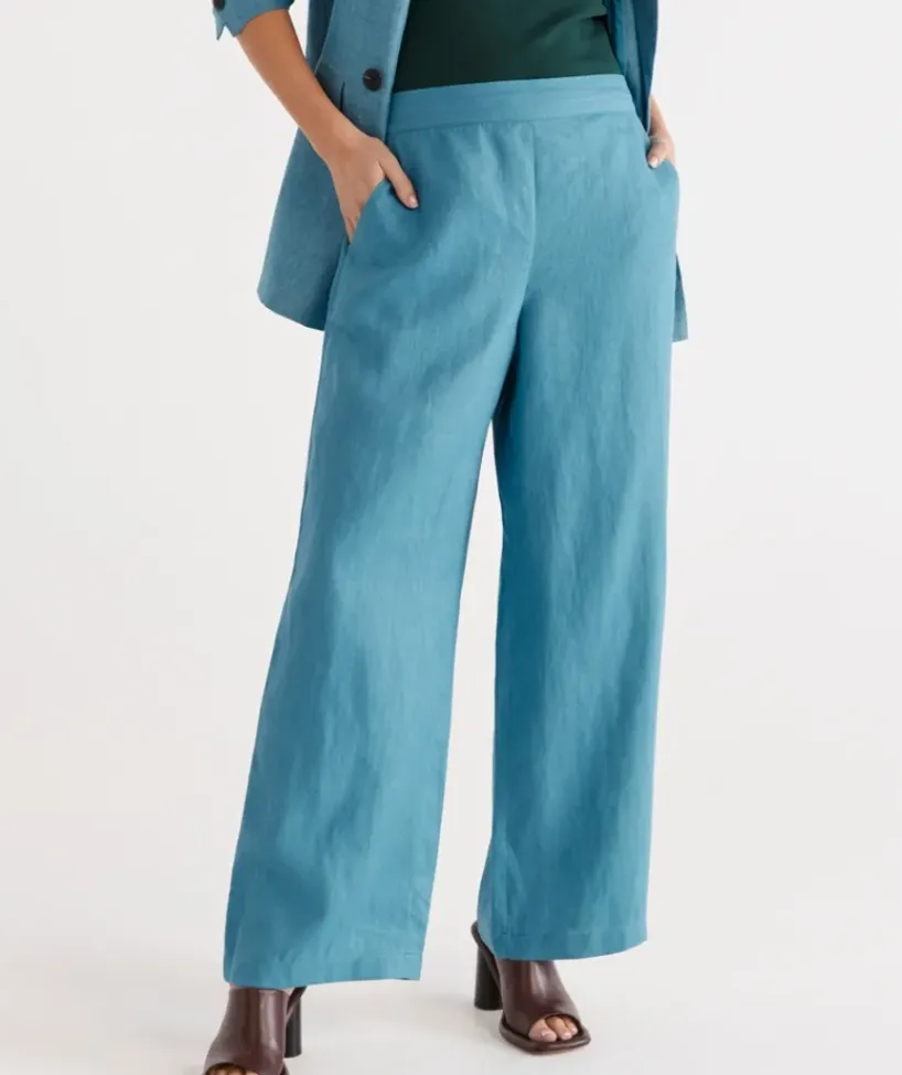 Linen Wide Leg Pant<Sussan Online