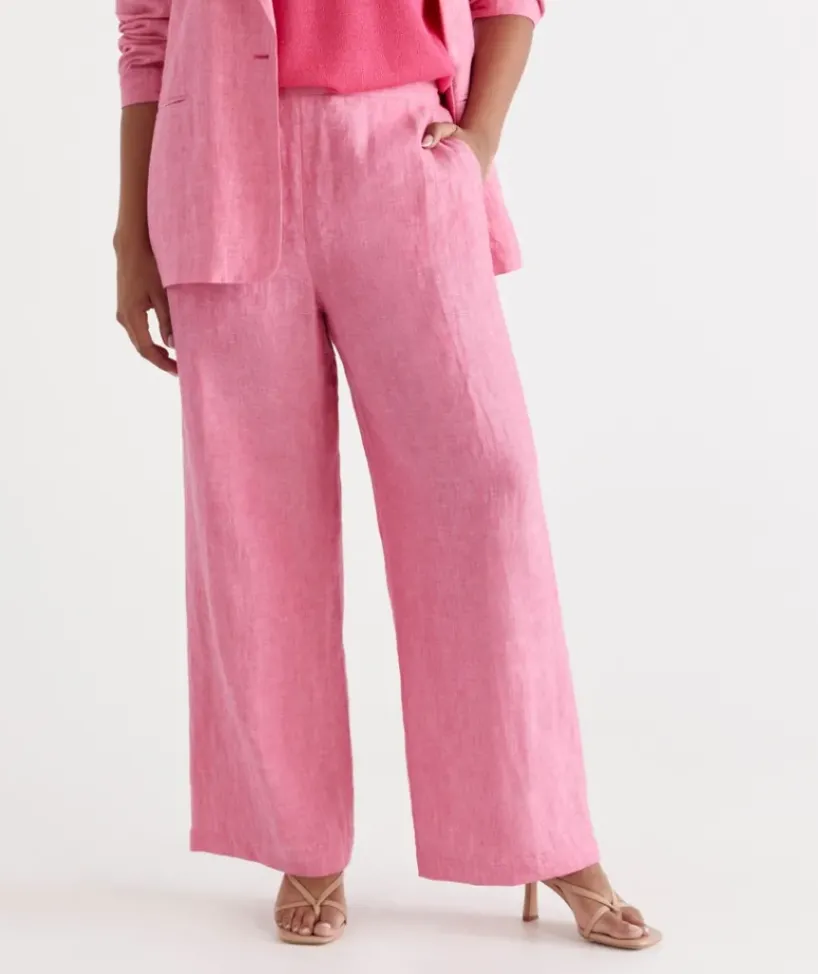 Linen Wide Leg Pant<Sussan Online