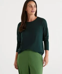 Long Sleeve Pleat Back Top<Sussan Sale