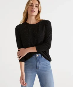 Long Sleeve Pleat Back Top<Sussan Discount