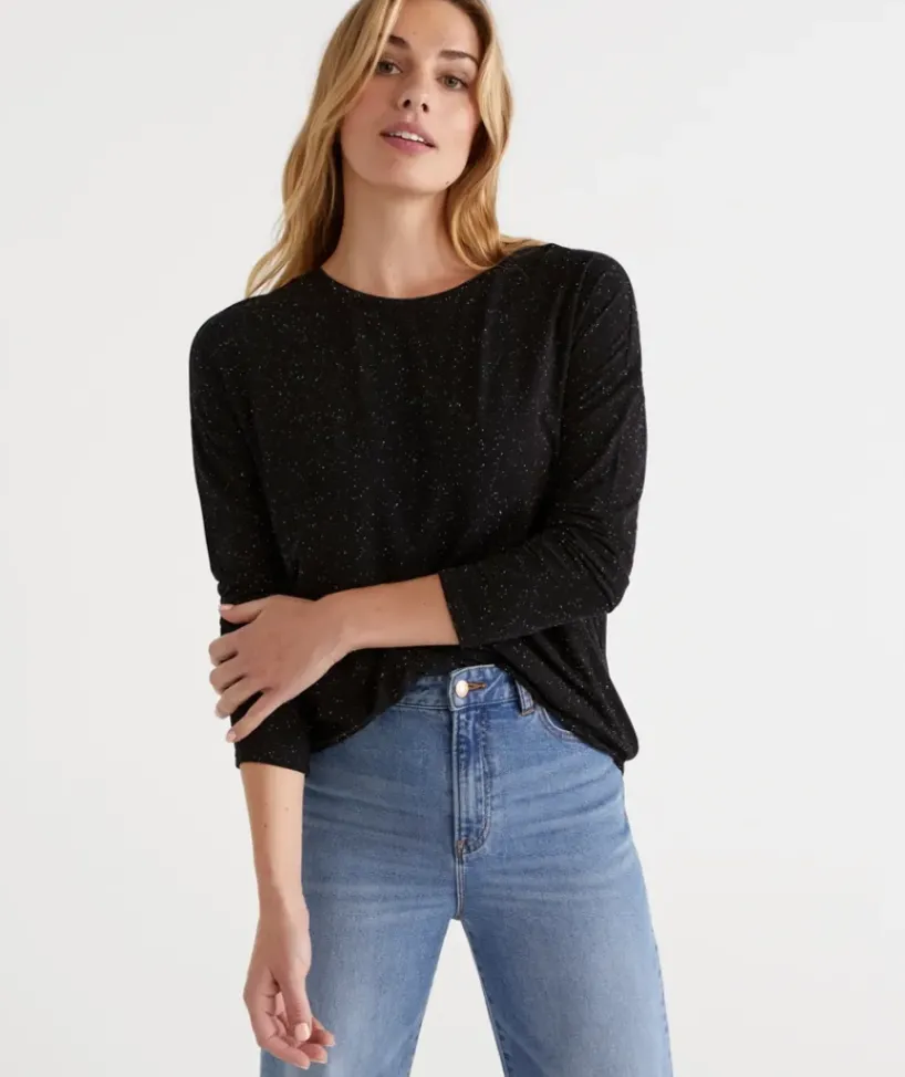 Long Sleeve Pleat Back Top<Sussan Discount