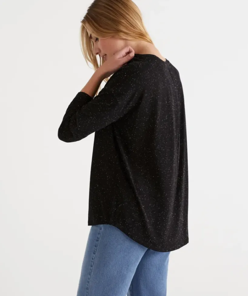 Long Sleeve Pleat Back Top<Sussan Discount
