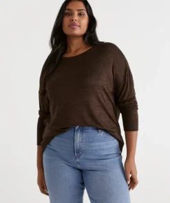 Marle Crew Neck Long Sleeve Top<Sussan New