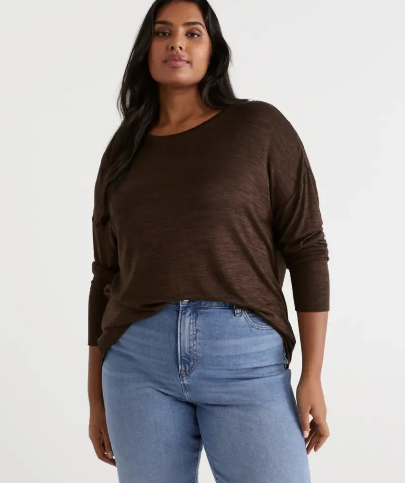 Marle Crew Neck Long Sleeve Top<Sussan New