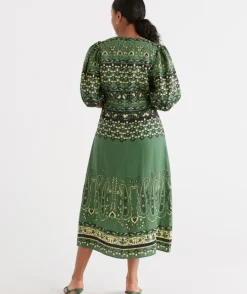 Palm Print Placement Dress<Sussan Online