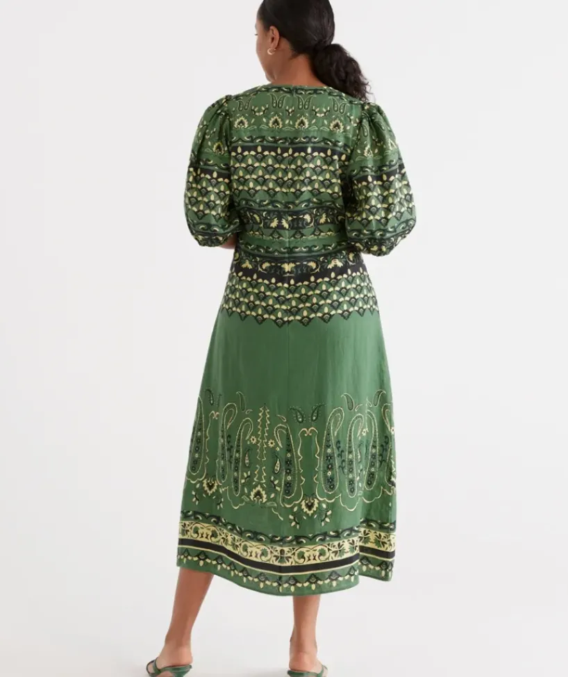 Palm Print Placement Dress<Sussan Online