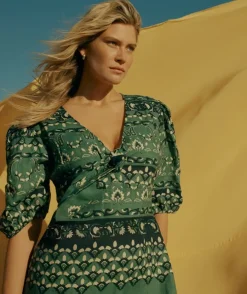 Palm Print Placement Dress<Sussan Online