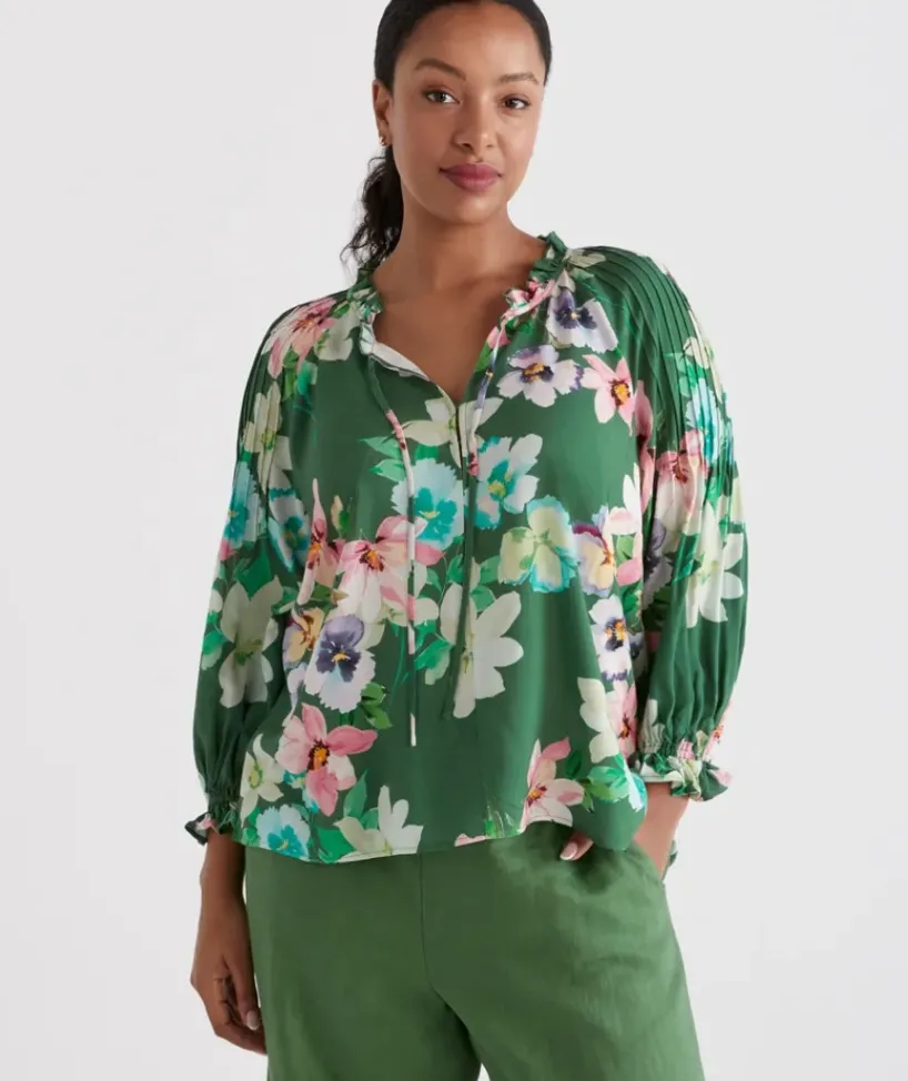 Pastel Floral Blouse<Sussan