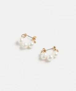 Pearl Stud Huggie<Sussan Best