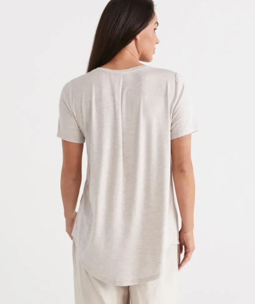 Pleat Back Tee<Sussan New