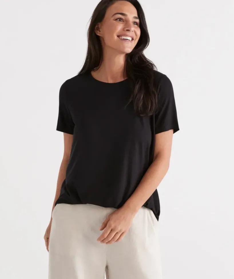 Pleat Back Tee<Sussan Clearance