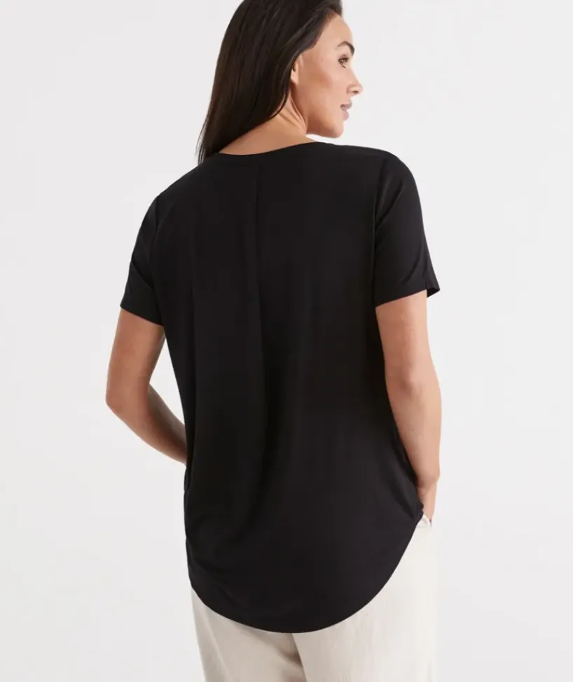Pleat Back Tee<Sussan Clearance