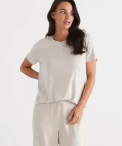 Pleat Back Tee<Sussan Clearance