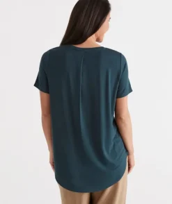 Pleat Back Tee<Sussan Clearance