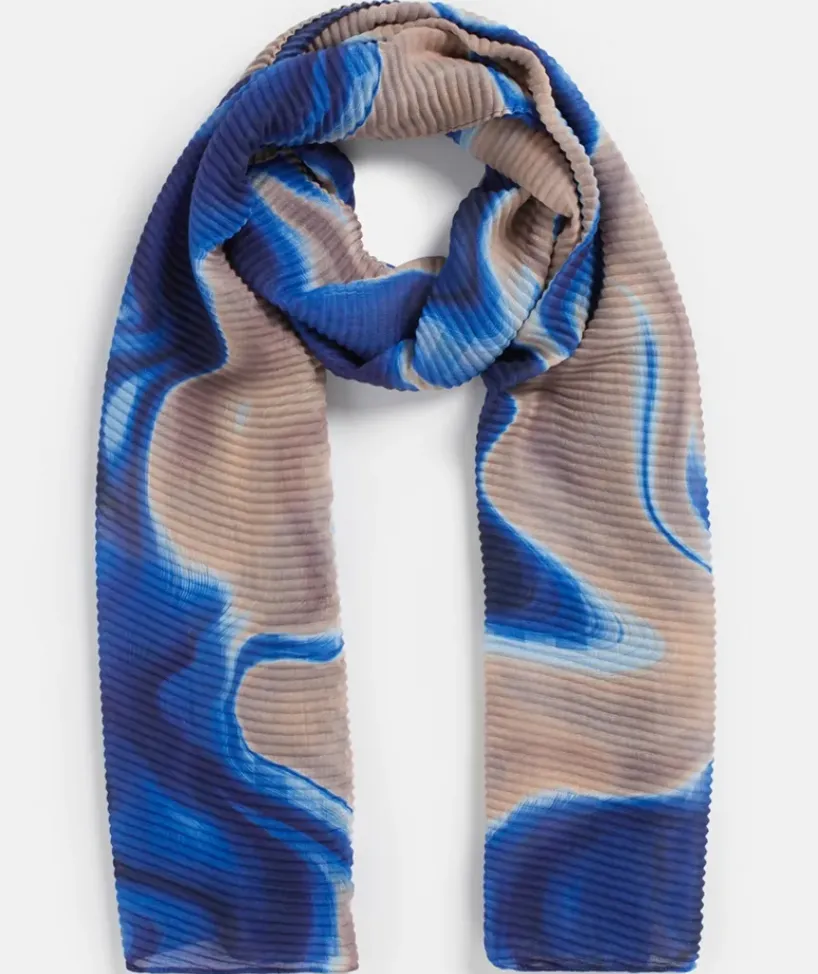 Pleated Marble Scarf<Sussan