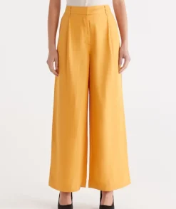 Pleated Wide Leg Pant<Sussan