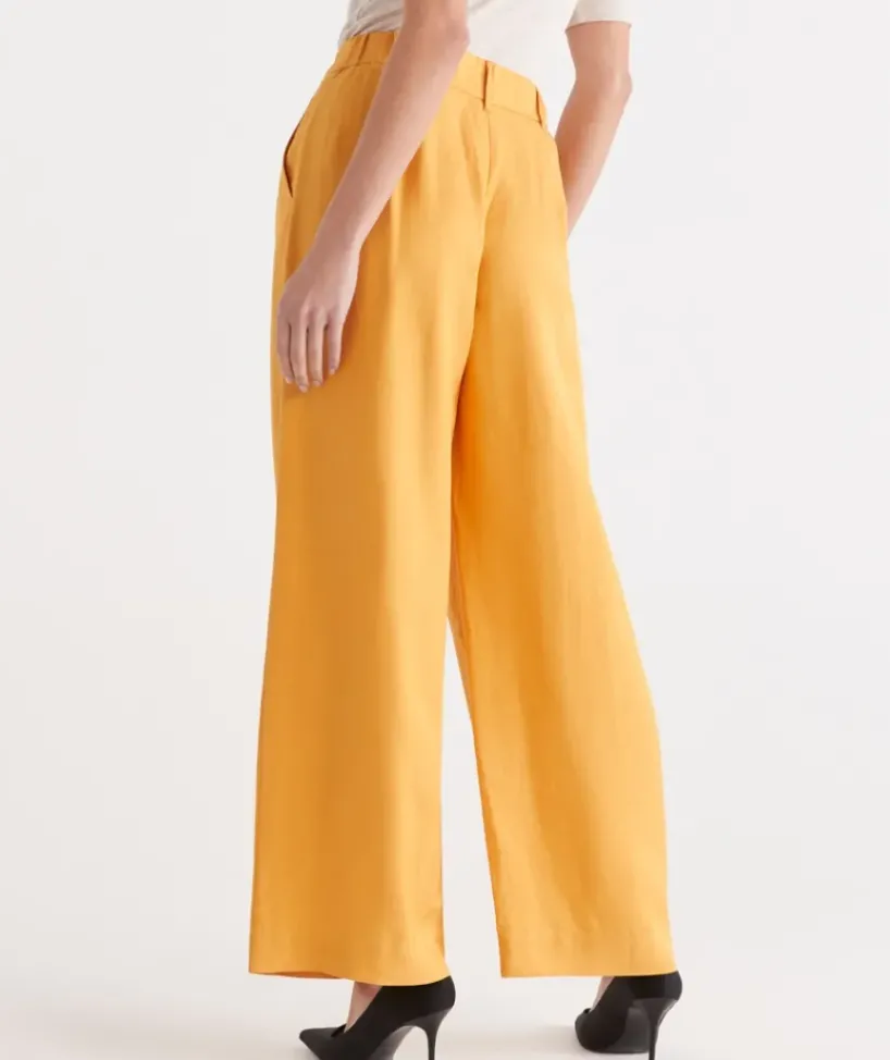 Pleated Wide Leg Pant<Sussan
