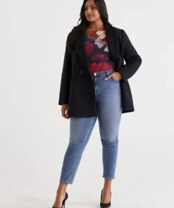 Print Boat Neck Long Sleeve Top<Sussan Hot