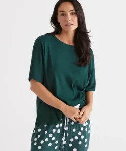 Relaxed Rib Australian Cotton Pyjama T-Shirt<Sussan New