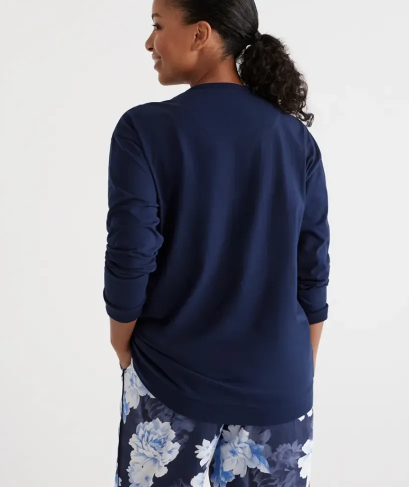Relaxed V-Neck Top<Sussan Clearance