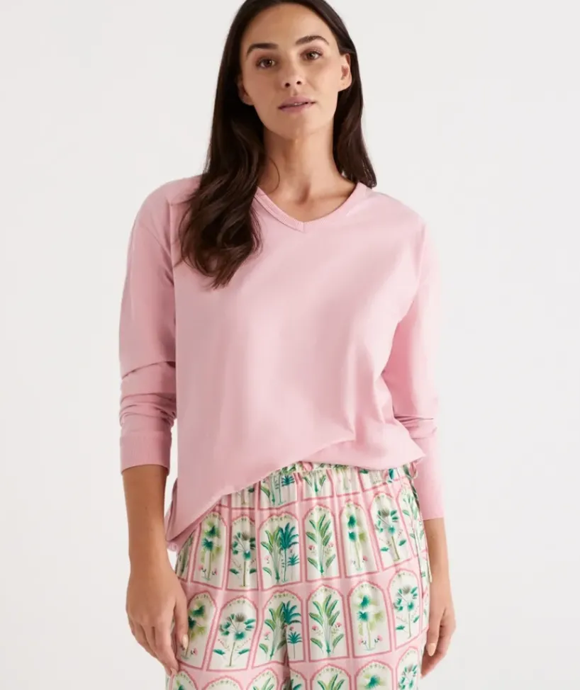Relaxed V-Neck Top<Sussan Clearance