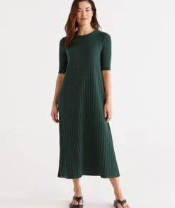 Rib Knit Dress<Sussan Outlet