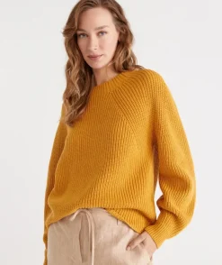 Rib Sleeve Detail Pull Over<Sussan Discount