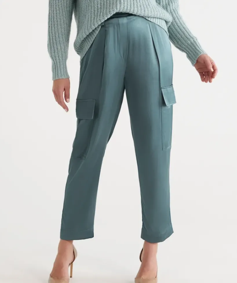 Satin Cargo Pant<Sussan