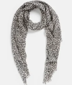 Self Stripe Animal Scarf<Sussan