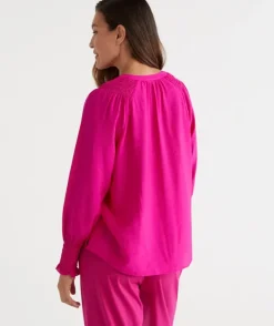 Shirred Cuff Top<Sussan Discount