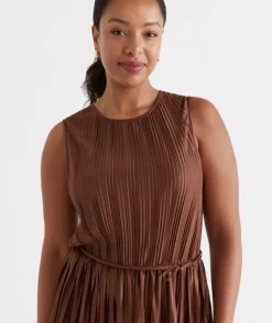 Soft Pleat Dress<Sussan Hot
