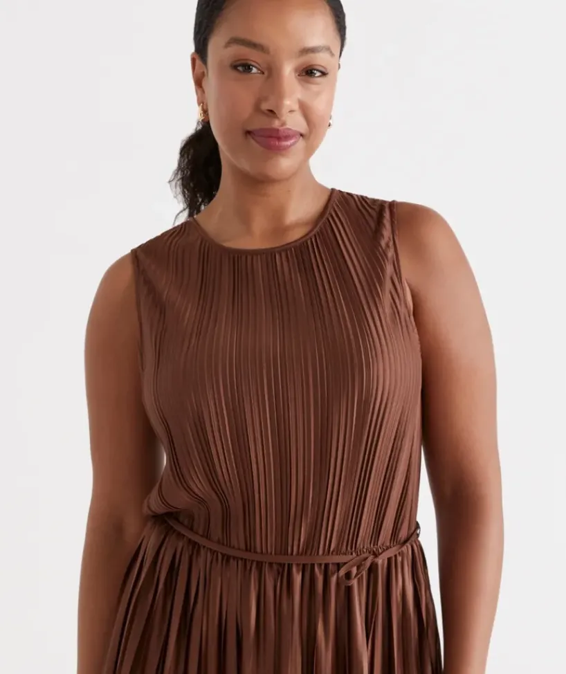 Soft Pleat Dress<Sussan Hot